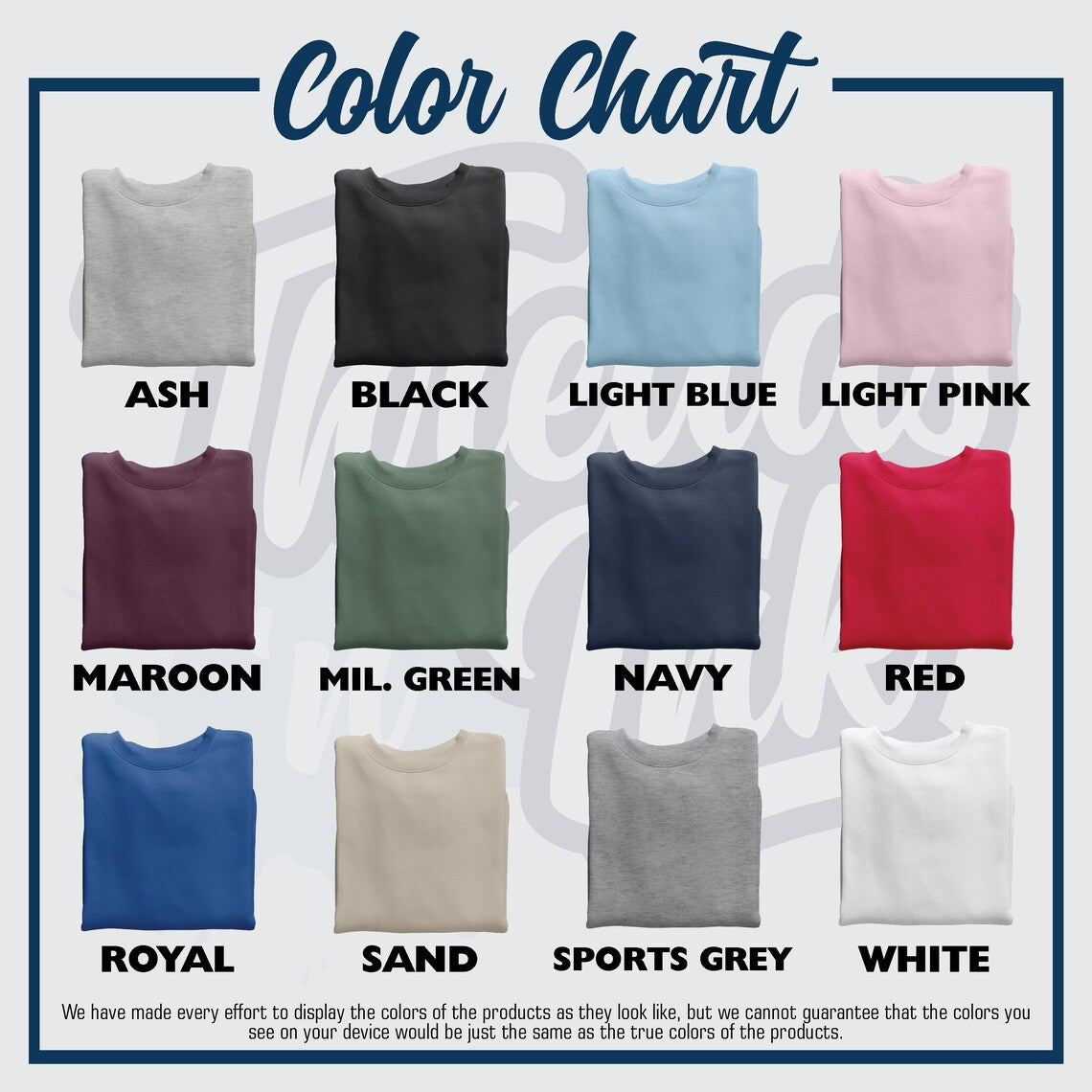 Personalized Tackle Twill Embroidered Crewneck